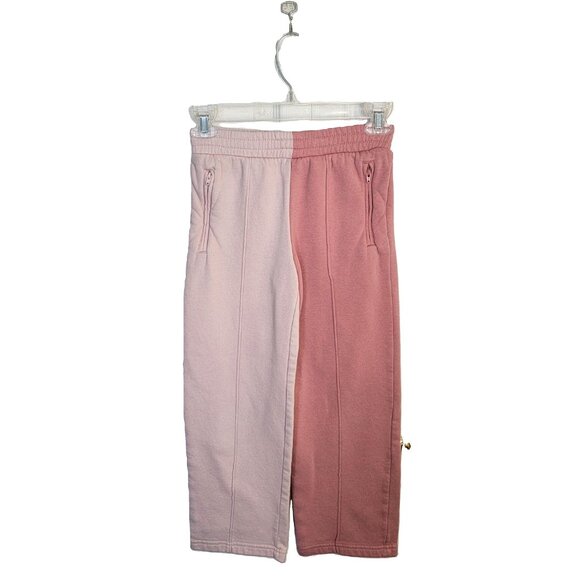 Athletic Works Straight Leg Fleece Pants Side Zippers Elastic Waist Pink M 7-8 - Picture 14 of 15
